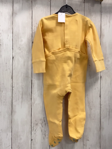 zara Schlafanzug Gr. 74  gelb Schrift 