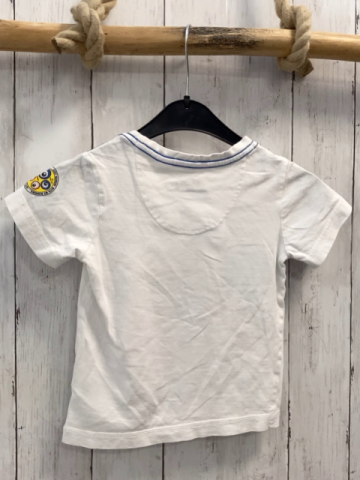  T-Shirt Gr. 92  weiß rotes Auto Schrift