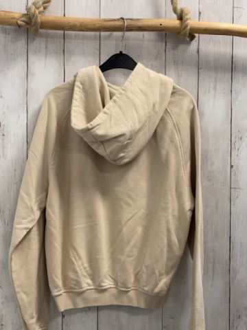 Brandenburg Couture  Pullover  Gr. 158  beige Kapuze goldene Schrift vorne kleiner Fleck 