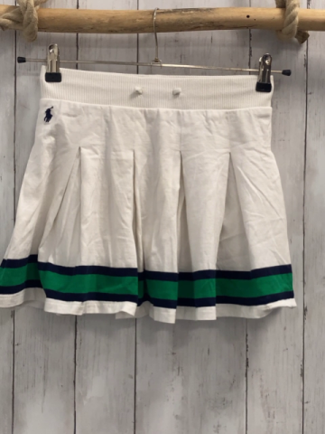 Ralph Lauren  Rock  Gr. 152  weiß + grün blauer Streifensaum 