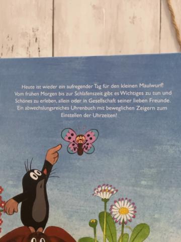   Pappbuch Der kleine Maulwurf Uhrenbuch 