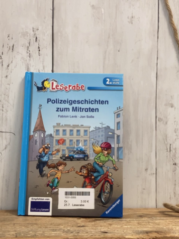 Leserabe  Buch Polizeigeschichten zum Mitraten 