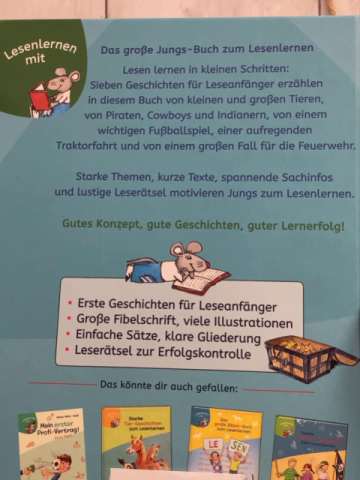   Buch Das große Jungs-Buch zum Lesenlernen 