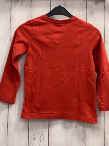 S´Oliver  Langarmshirt  Gr. 116  rot bunte Autos 
