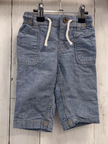 H&M  Hose  Gr. 68  blau weiße Streifen weiße Kordel 