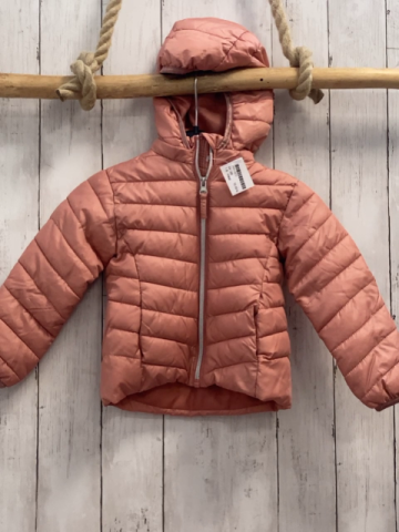 H&M  Jacke  Gr. 98  lachs silber Reißverschluss Kapuze 