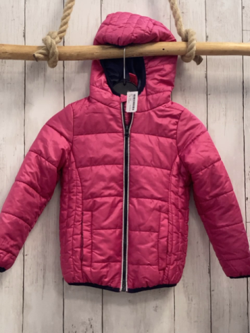 Esprit  Jacke  Gr. 104  pink Kapuze schwarzer Bund + Reißverschluss 