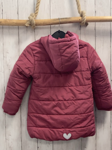   Winterjacke  Gr. 104  altrosa Kapuze Plüschfutter
