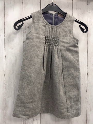 Claire Kleid Gr. 92  grau 50% Wolle