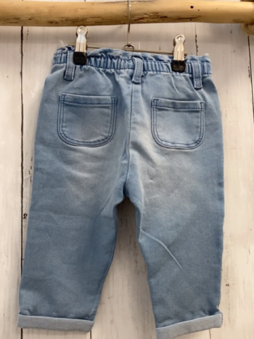   Hose  Gr. 74  hellblau Jeans weiße Schleifen 
