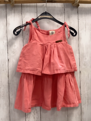 Dayan  Kleid  Gr. 98  hellrot Rüschen 