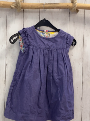 Mini Boden  Kleid  Gr. 92  lila kord weißes Futter mit Blumen 