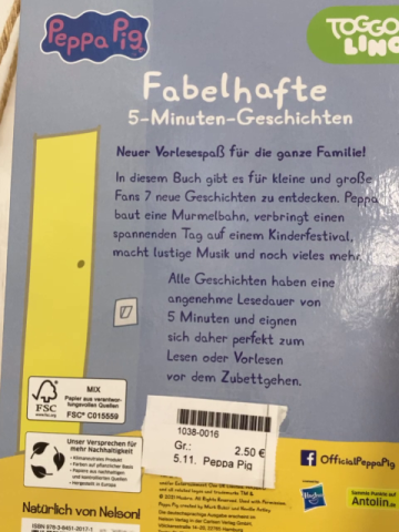 Peppa Pig  Buch Fabelhafte 5-Minuten-Geschichten 