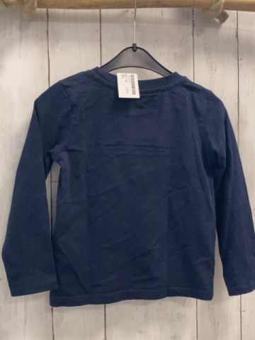  Langarmshirt Gr. 104  blau Pailettenrakete