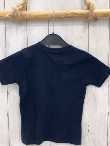 Tom Tailor T-Shirt Gr. 104  blau weiße Schirft T-Rex