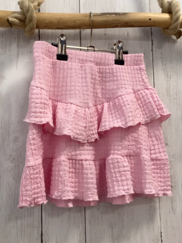 Zara  Rock Gr. 128  rosa Struktur Rüschen 