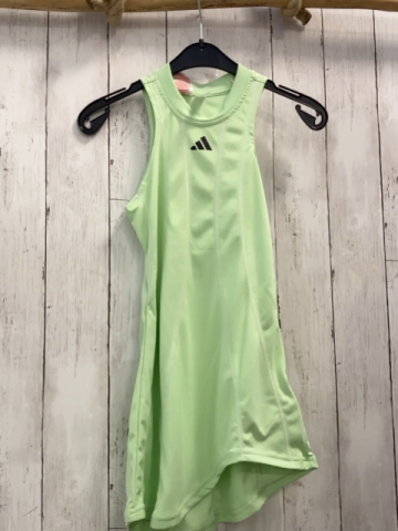 Adidas  Tenniskleid  Gr. 134  hellgrün weiße Nähte schwarzes Label 