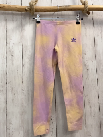 Adidas  Leggigs  Gr. 128  lachs gelbe Punkte 