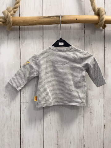 Steiff  Langarmshirt  Gr. 50  grau weiße Streifen Wal 