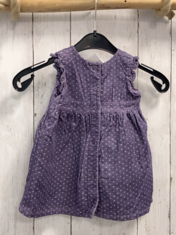 Benetton  Kleid  Gr. 68  lila Kord rosa Herzen 