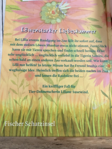 Liliane Suesewind  Buch Tiger küssen keine Löwen 