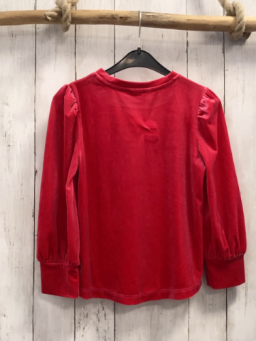  Pullover  Gr. 122  rot Samt 