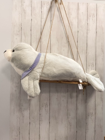 neu Wilhahn  Plüschspielzeug  hellgrauer Seehung groß NP 35,99 € 