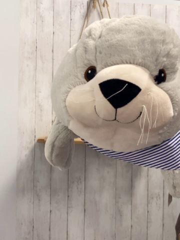 neu Wilhahn  Plüschspielzeug  hellgrauer Seehung groß NP 35,99 € 