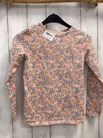 H&M Langarmshirt Gr. 122  rosa Blumen
