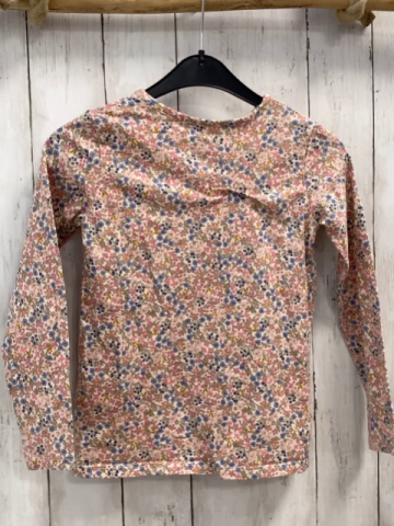 H&M Langarmshirt Gr. 122  rosa Blumen
