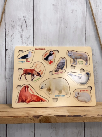  Holzspielzeug  Puzzle Tiere 