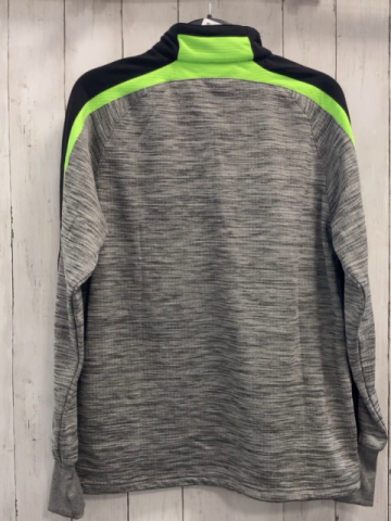 neu Erima  Sportshirt  Gr. S schwarz hellgrün + grau hellgrau meliert + Reißverschluss 