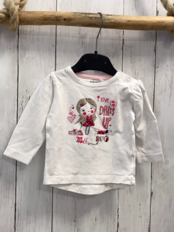 Prenatal  Langarmshirt  Gr. 68  weiß Mädchen Schrift 