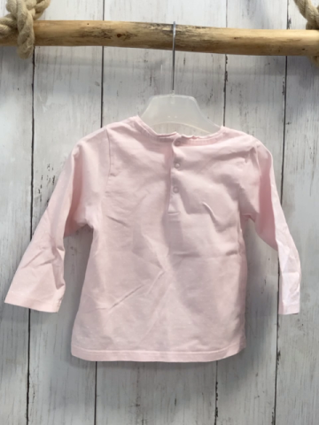 Obaibi Langarmshirt  Gr. 74  rosa weiße Punkte Pinguin