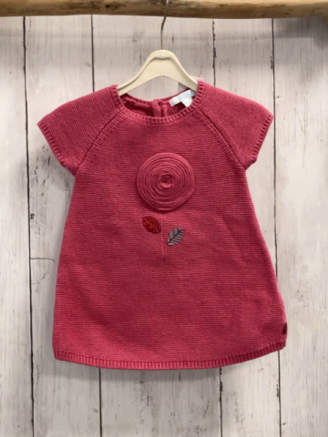 Obaibi Kleid  Gr. 68  rot Strick Blume 