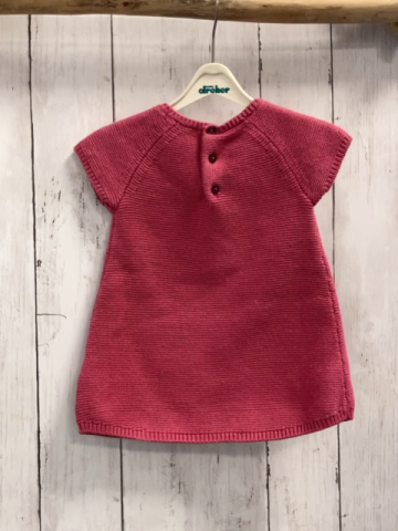 Obaibi Kleid  Gr. 68  rot Strick Blume 