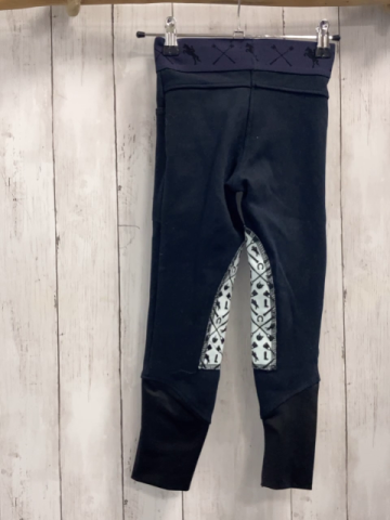   Reithose  Gr. 122  blau weiße Innenflächen mit schwarzer Gummirung 