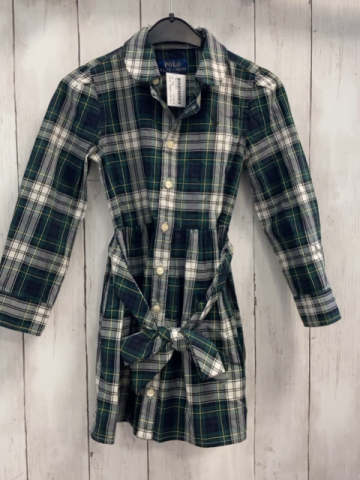 Ralph Lauren  Kleid  Gr. 92  grün blau weiß gelb kariert 