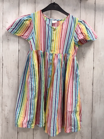 Next  Kleid  Gr. 128  weiß bunte Streifen 
