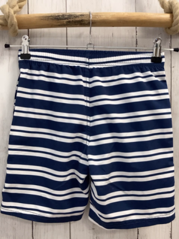 neu Schiesser Badeshorts Gr. 140  blau weiß gestreift