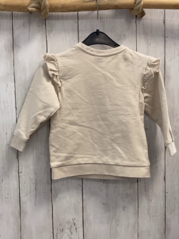 Dopodopo  Pulover  Gr. 86  beige Hasen Rüschen an den Schultern
