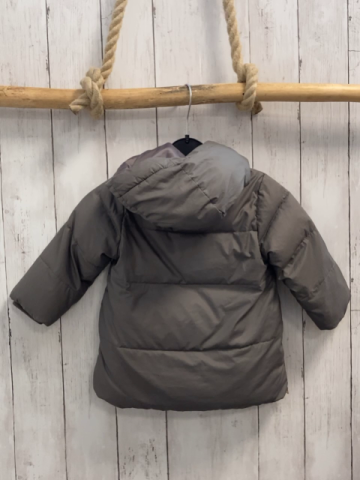 Zara  Winterjacke  Gr. 80  grau rosa Plüschfutter 