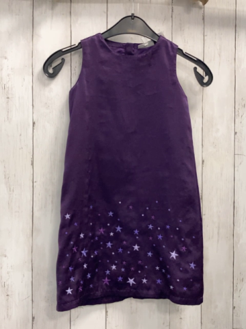 H&M  Kleid  Gr. 116  lila gestickte Sterne 