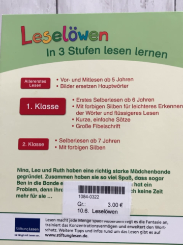 Leselöwen  Buch Freundinnengeschichten 