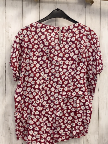 Christian Berg Sommerbluse Gr. 38  rot weiß blau Blumen