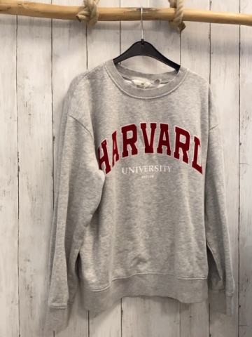 H&M Pullover Gr. M grau rote Schrift