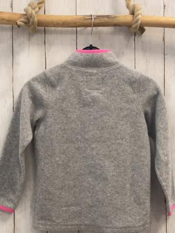 Oshkosh  Fleecejacke  Gr. 116  grau pink Herz + Bund 