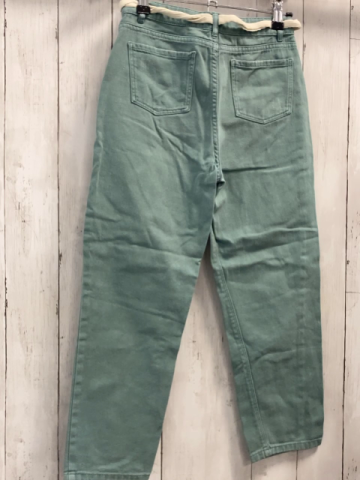 Vertbaudet  Hose  Gr. 140  mint Bund verstellbar  beige Gürtelband 