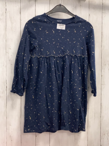 Vertbaudet  Kleid  Gr. 140  blau goldene Sterne + Punkte 