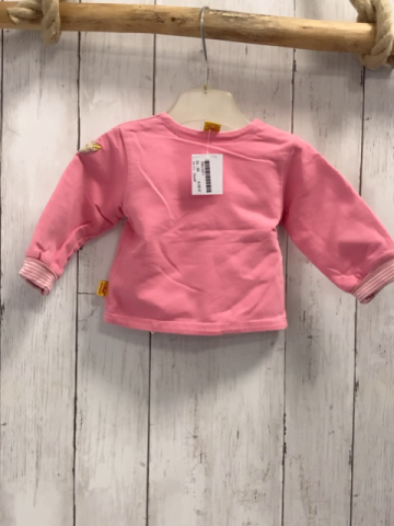 Steiff Sweatjacke Gr. 56  pink + pink weiß gestreift
